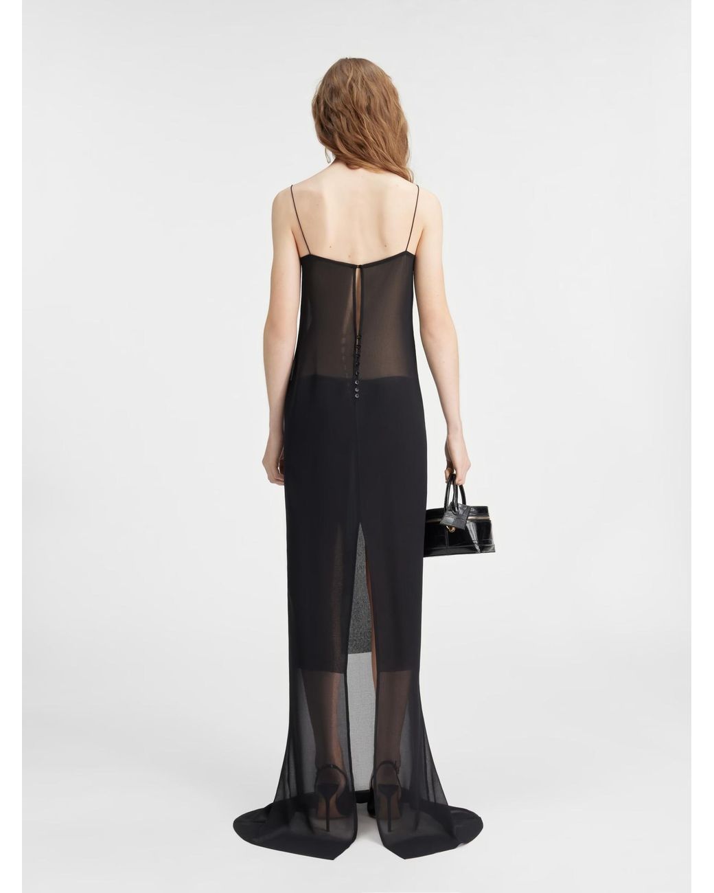 Jacquemus Black Long Sheer Dress