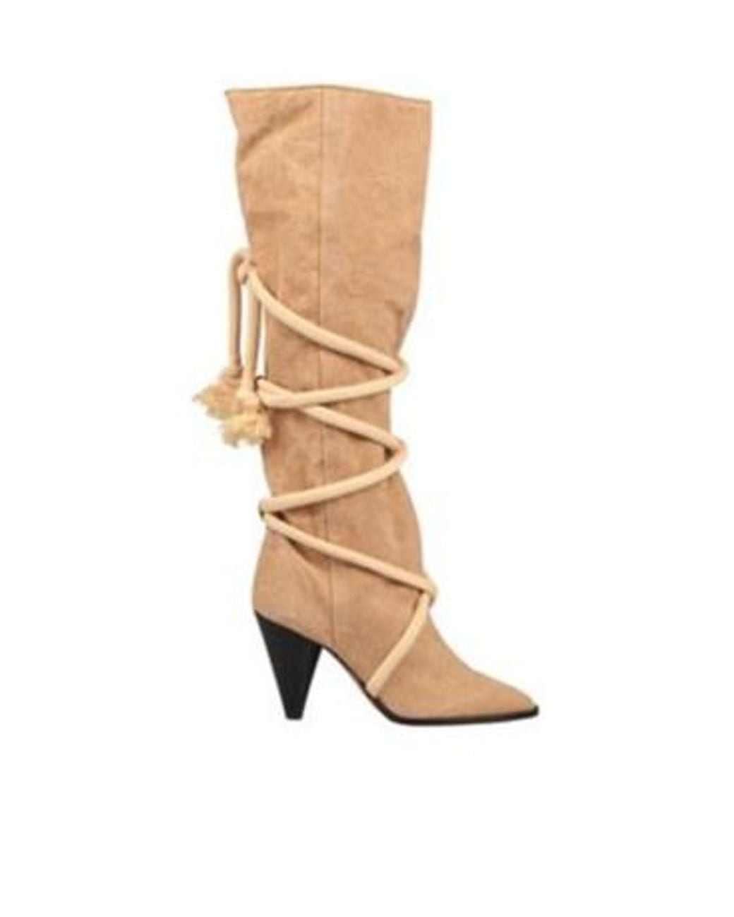 Isabel Marant Natural Small Size Cone Heel Ankle Boots