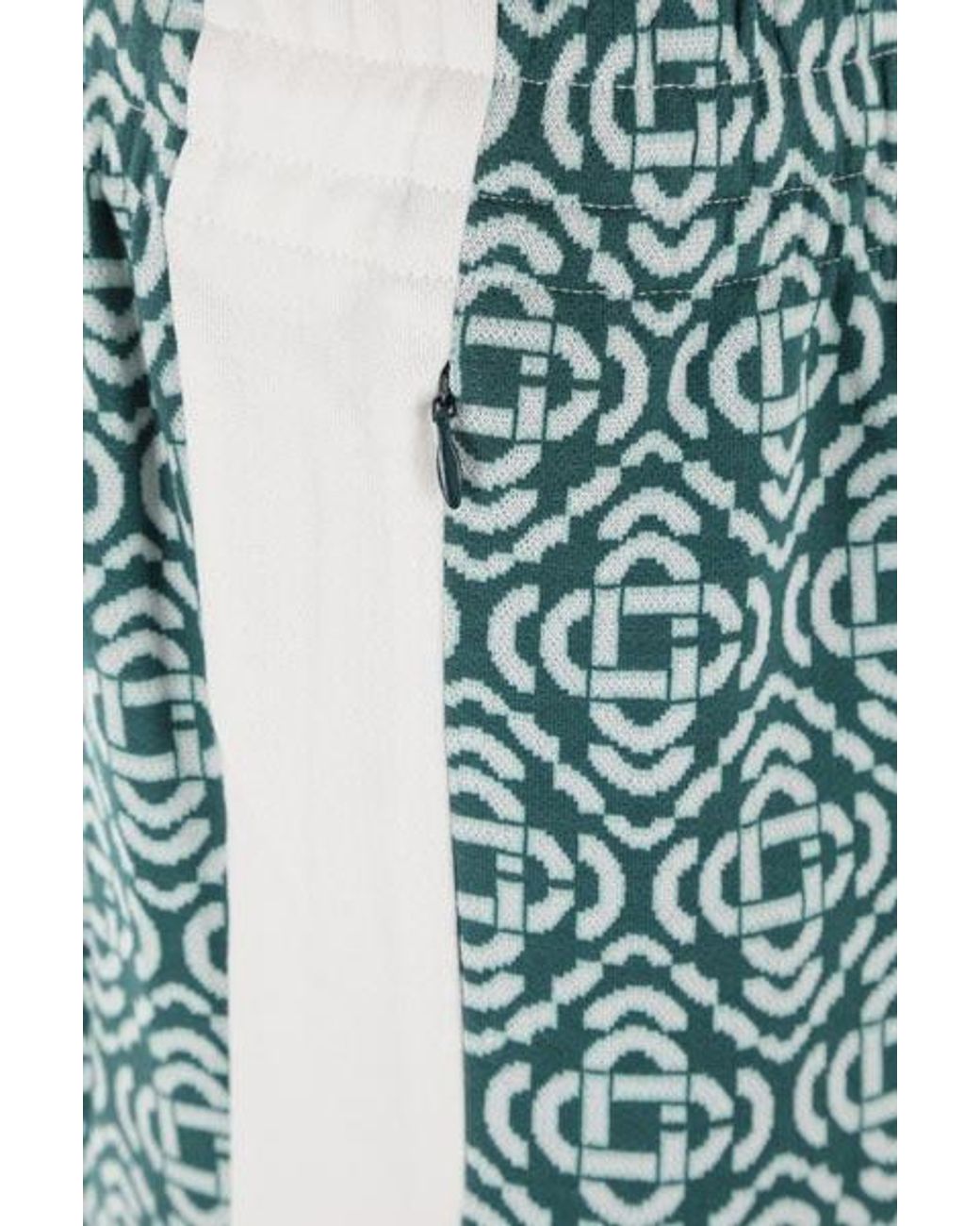 Casablanca Blue Monogram-Jacquard Track Pants for men