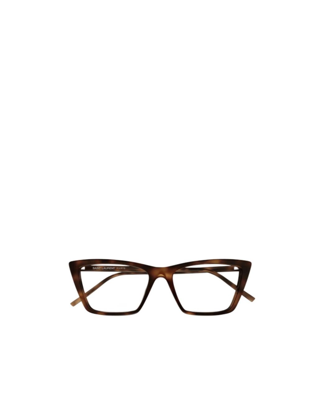 Saint Laurent White Eyewear Cat Eye Frame Glasses