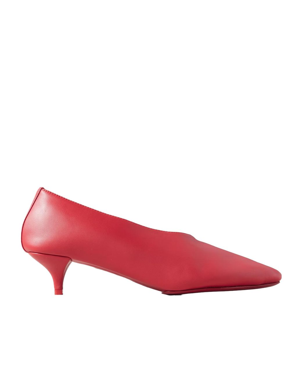 St. Agni Red Leather High Heels