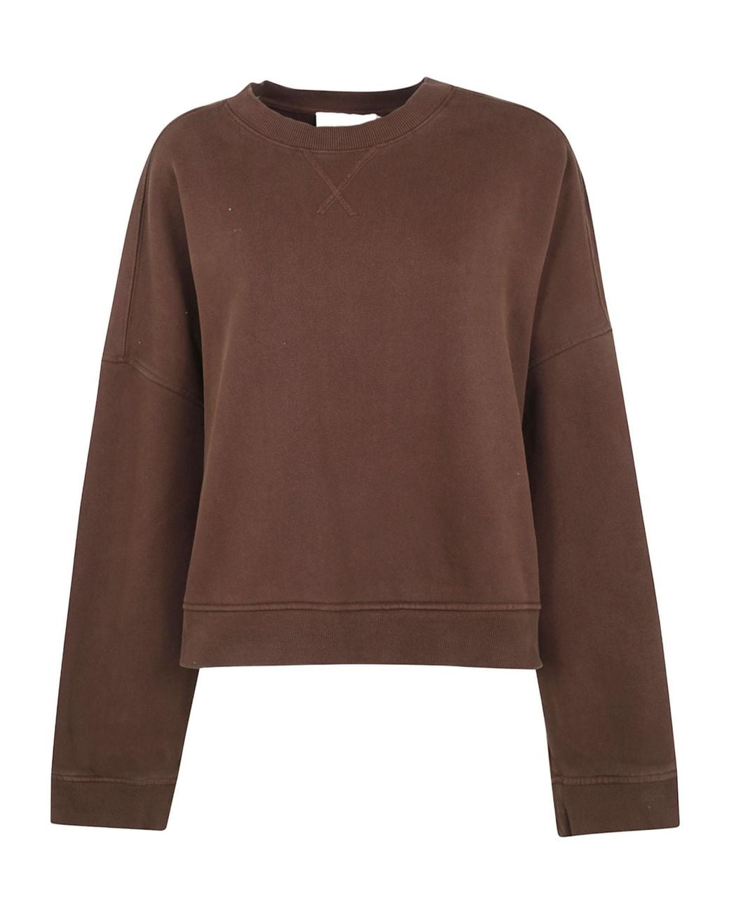 Entire studios Brown Long-Sleeve Cotton Sweatshirt