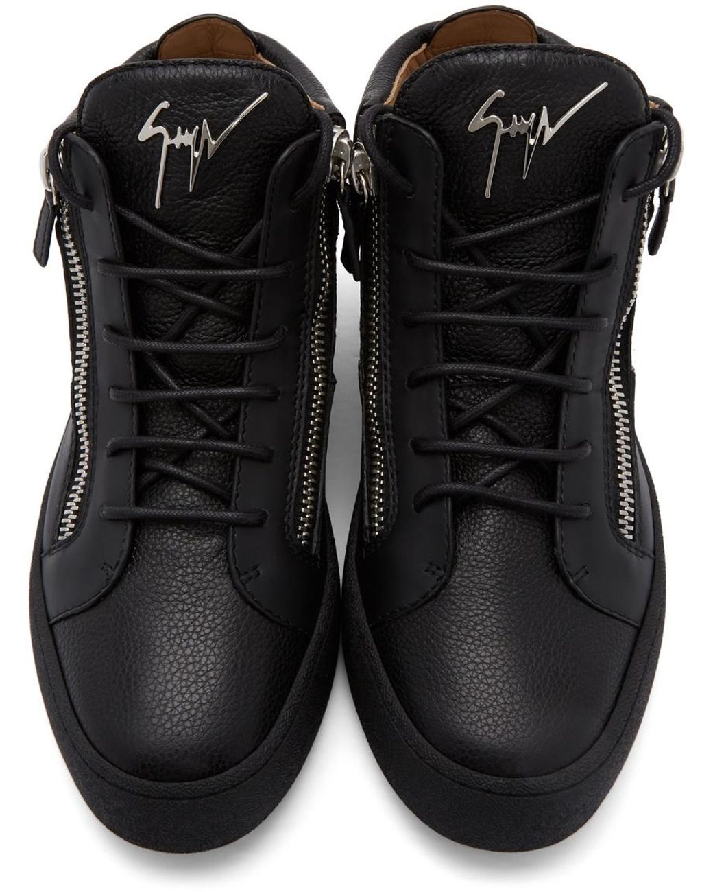 Giuseppe Zanotti Black High-Top Leisure Sneakers for men