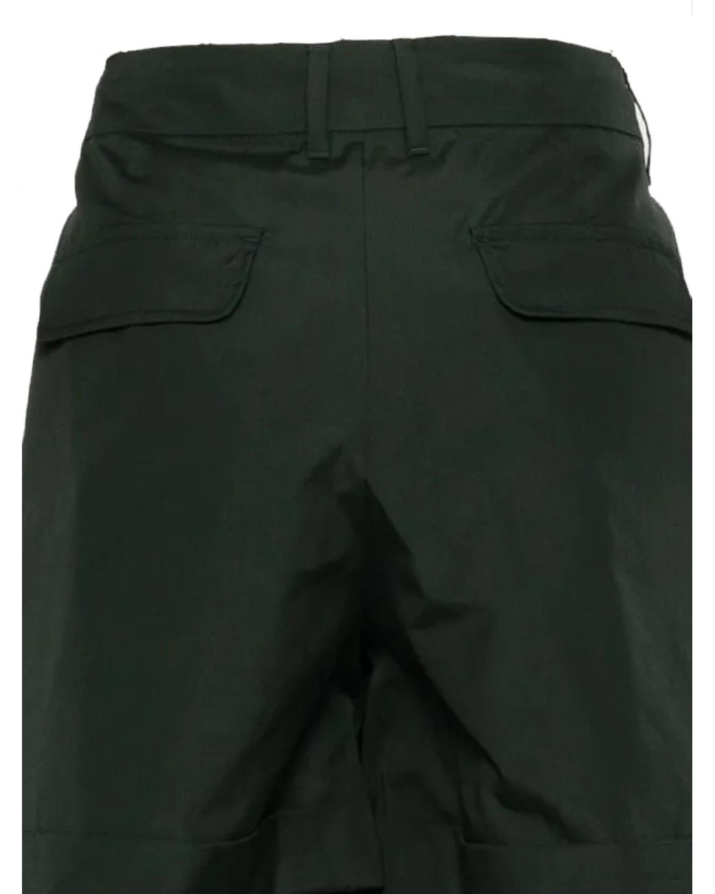 Max Mara Green Ubino Pleated-Front Cuffed-Hem Shorts