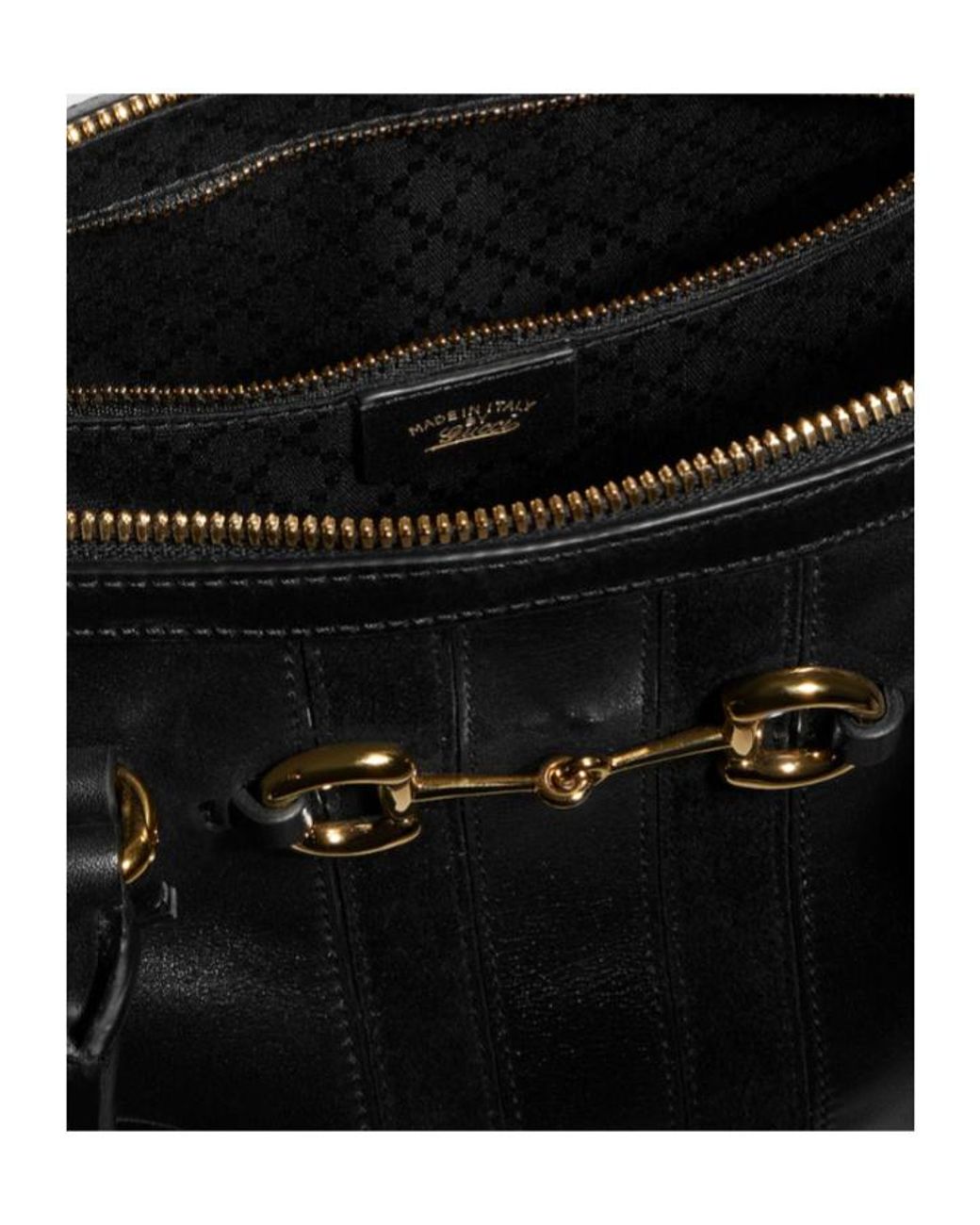 Gucci Black Borsetto Medium Boston Bag