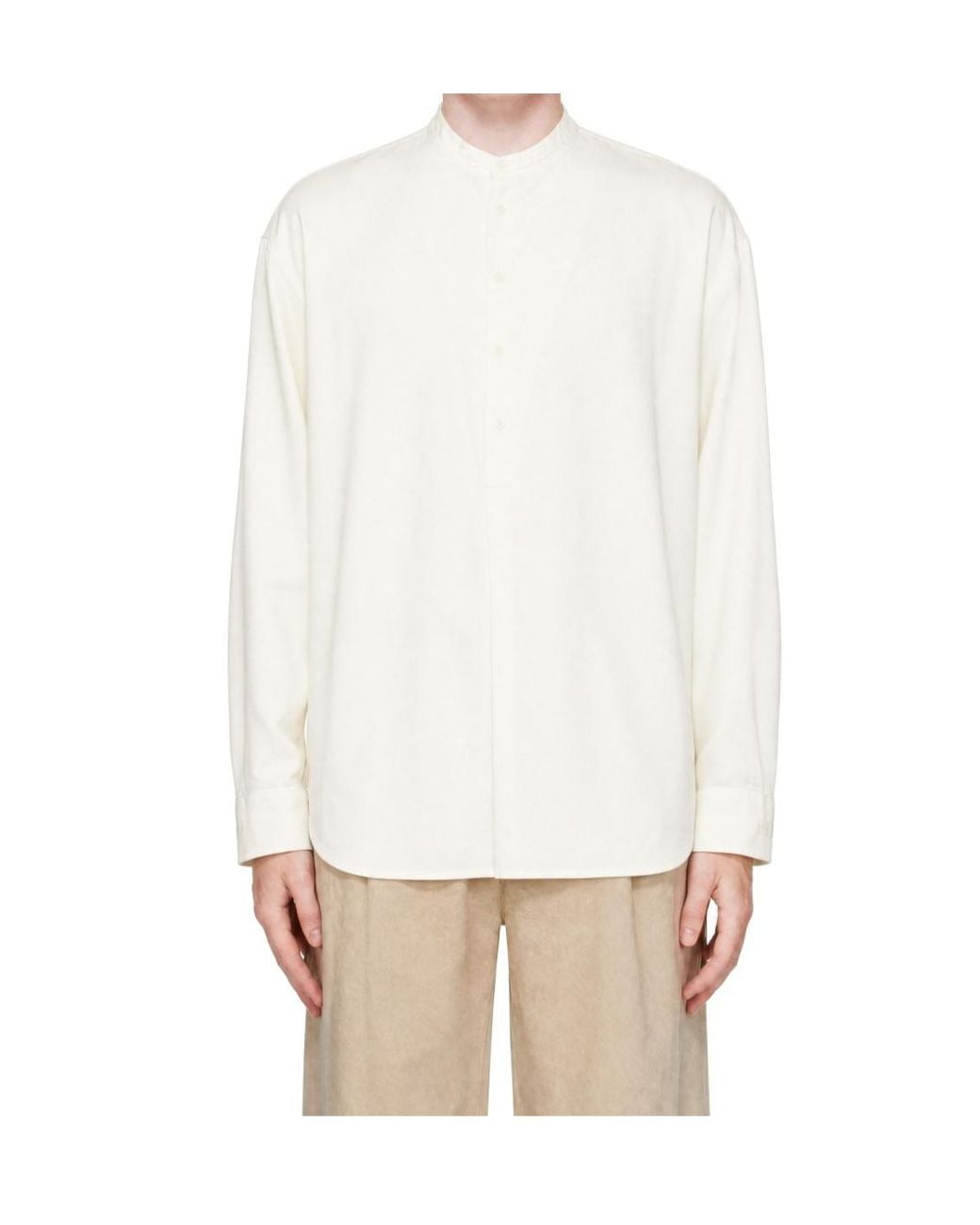 Entire studios White Crew-Neck Long-Sleeve T-Shirt for men