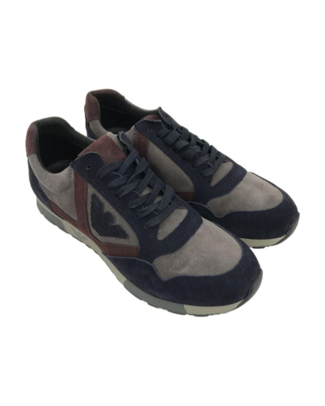 Emporio Armani Blue Logo Details Casual Sneakers for men