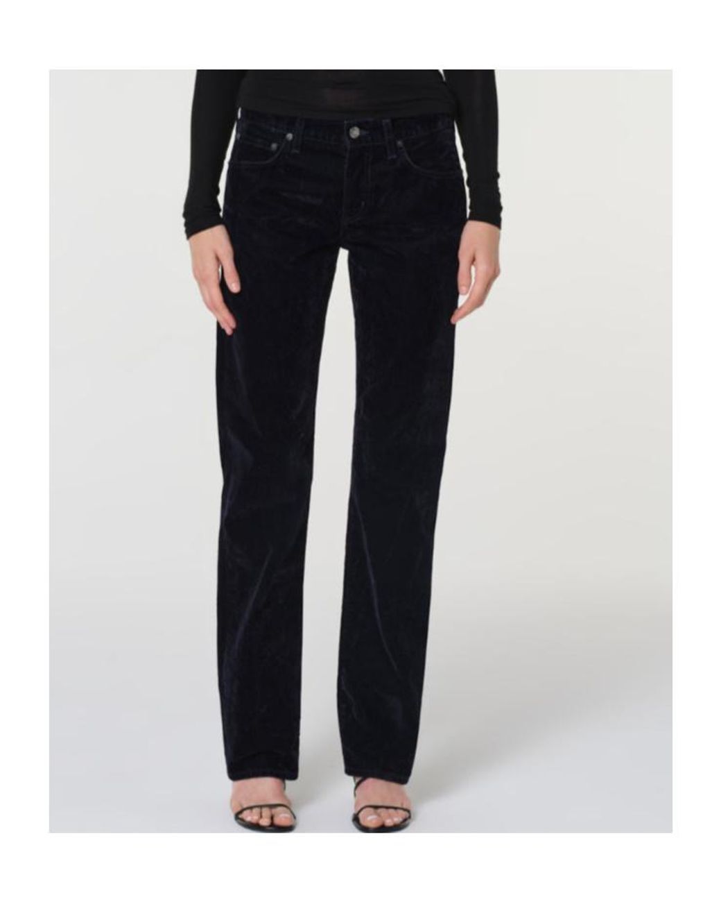 Agolde Blue Low Rise Slim (Velvet)