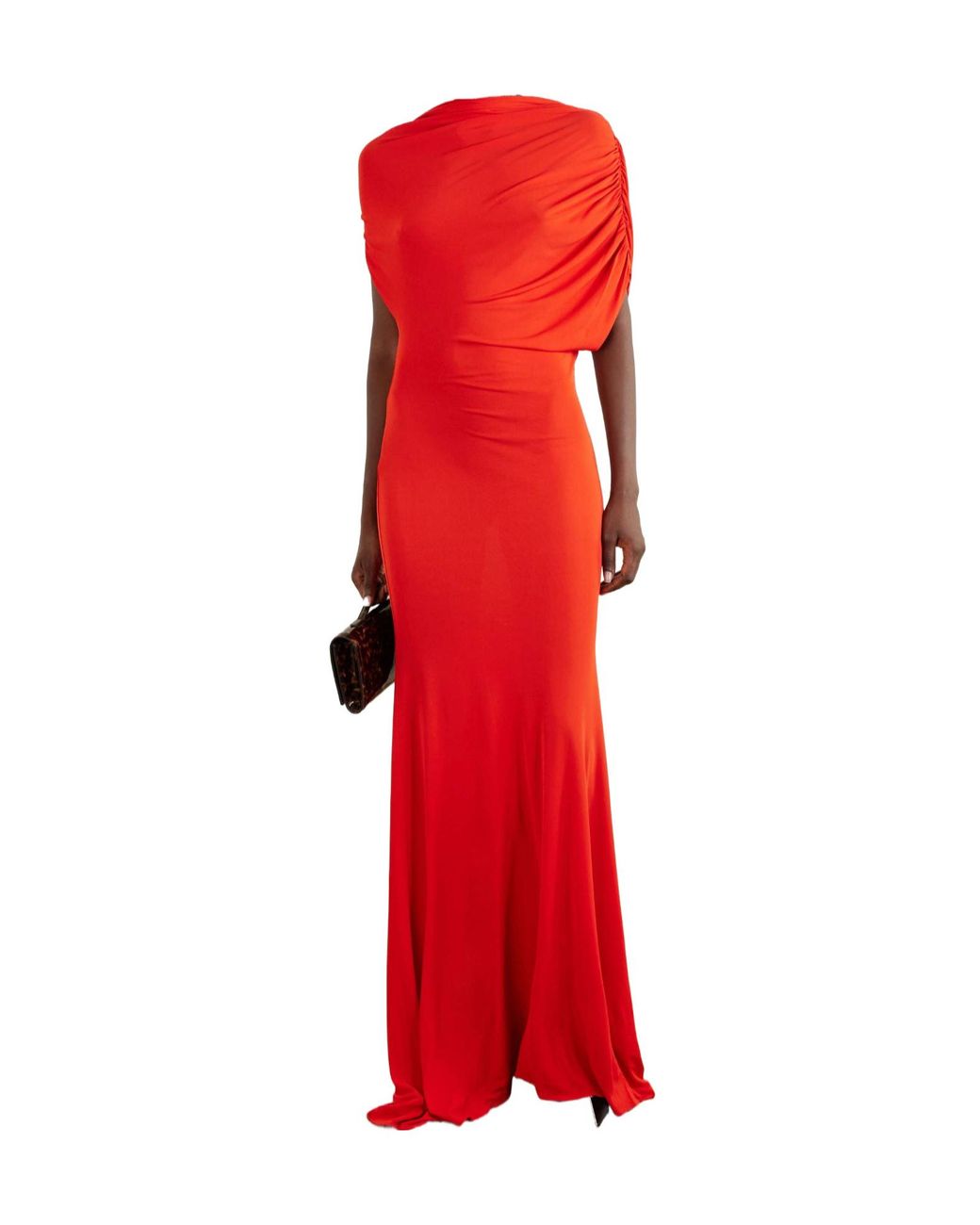 Alex Perry Red Simple Long Dress