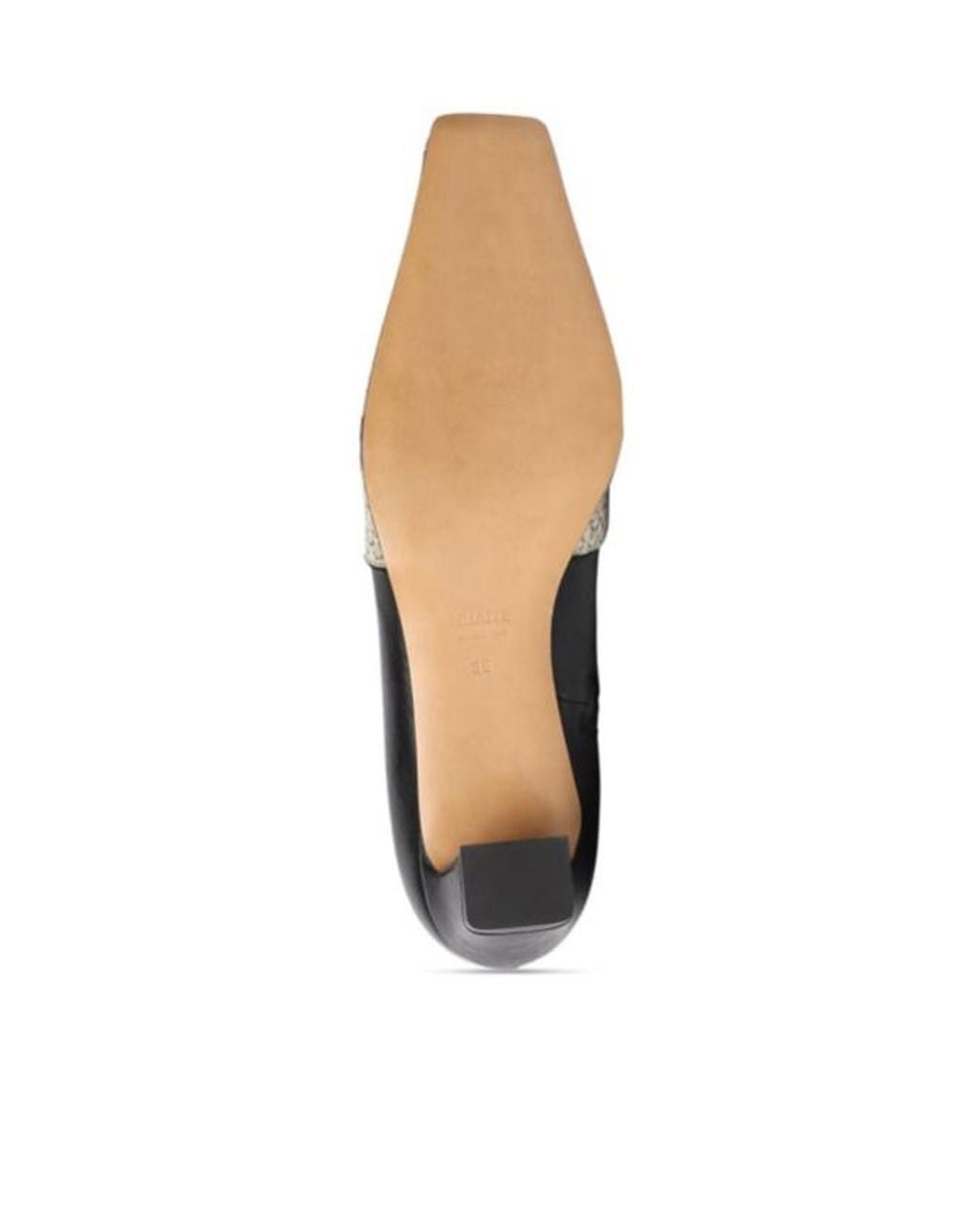 Khaite Black Ankle Boots With Contrast Toe