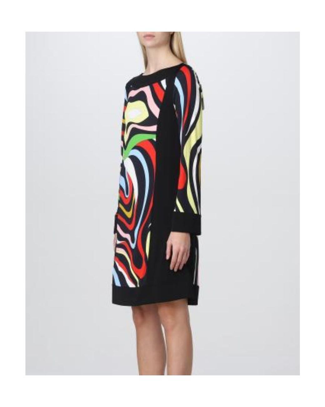 Emilio Pucci Red Marmo-Print Mini Dress