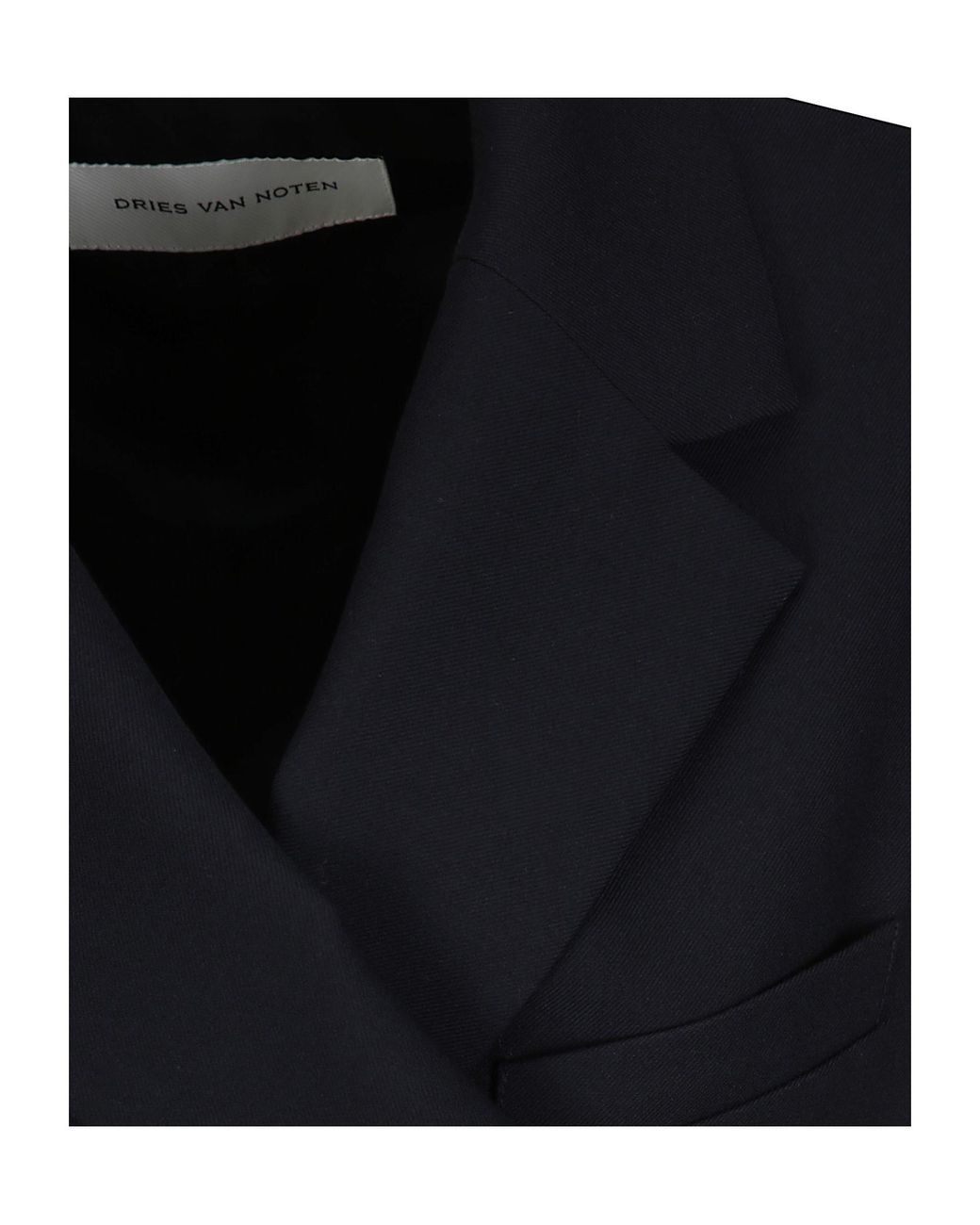 Dries Van Noten Black Beline Wrap Jacket