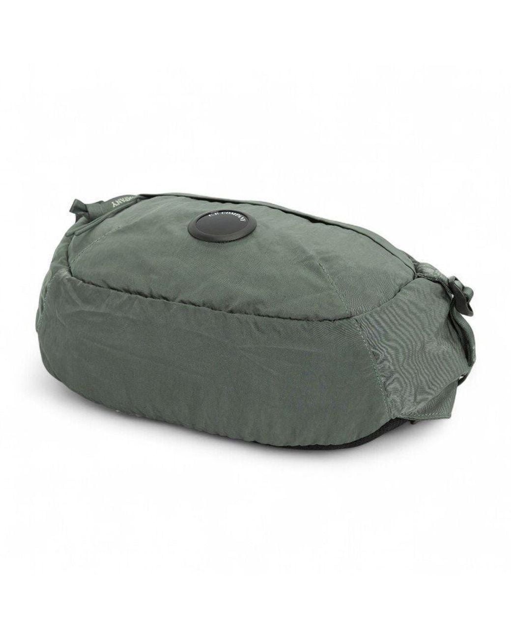 C P Company Gray Lens Detail Zipped Messenger Bag for men