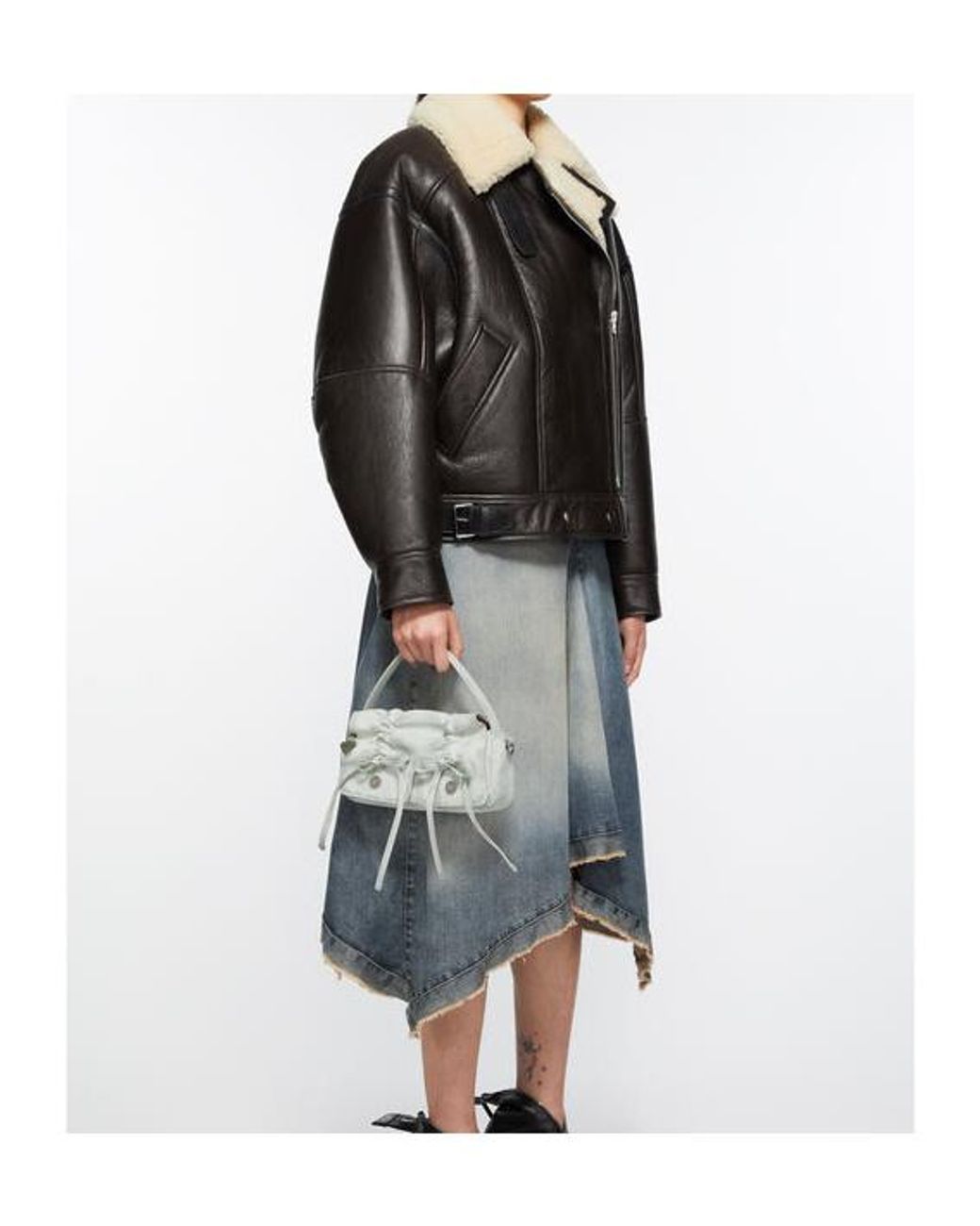 Acne Gray Multipocket Micro Tote Bag