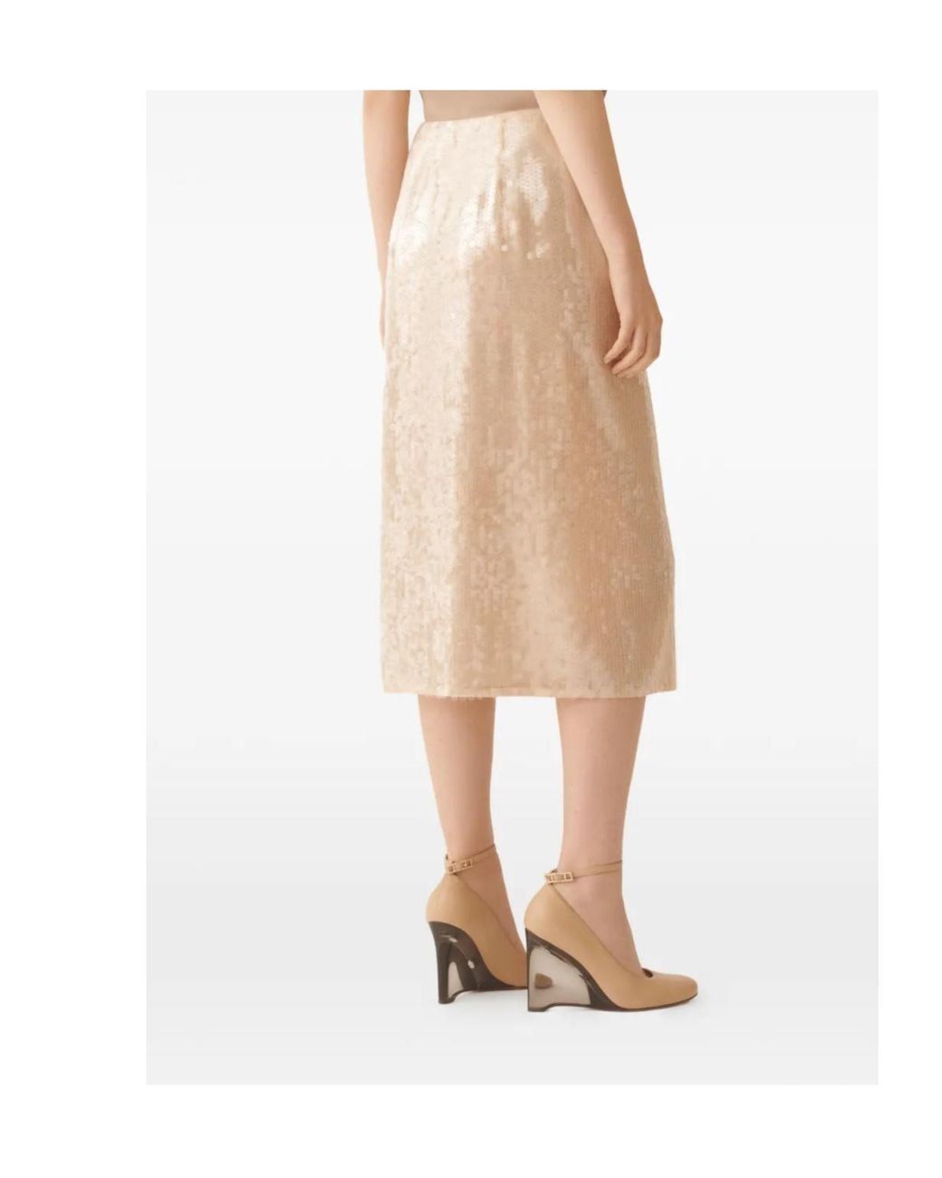 Fabiana Filippi Natural Straight Skirt