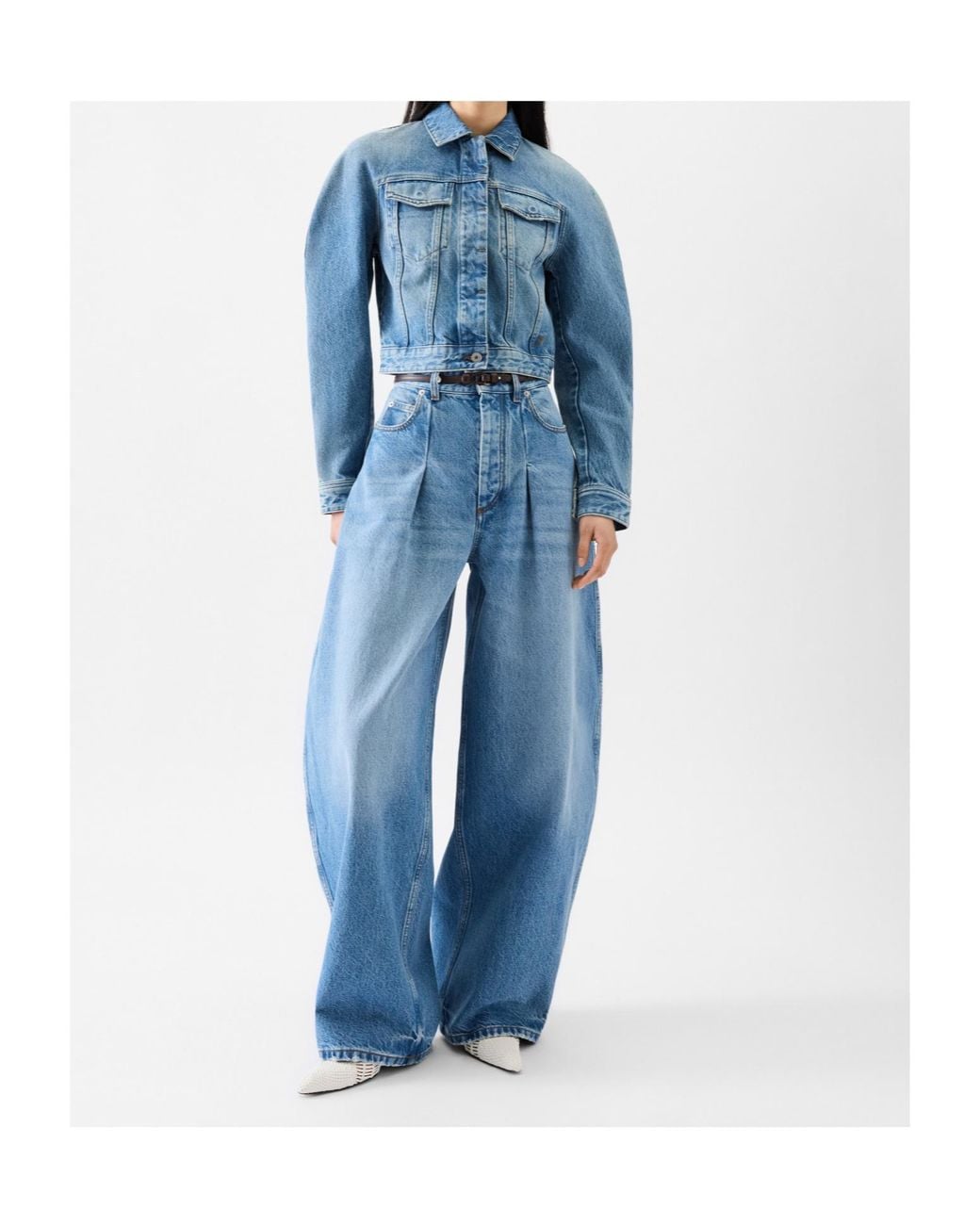 Jacquemus Blue The Ovalo De-Nîmes Denim Jacket