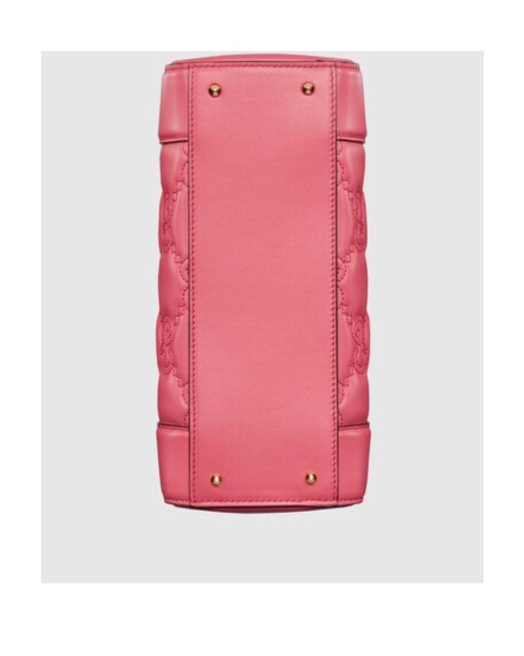 Gucci Pink Gg Logo-Matelassé Tote Bag