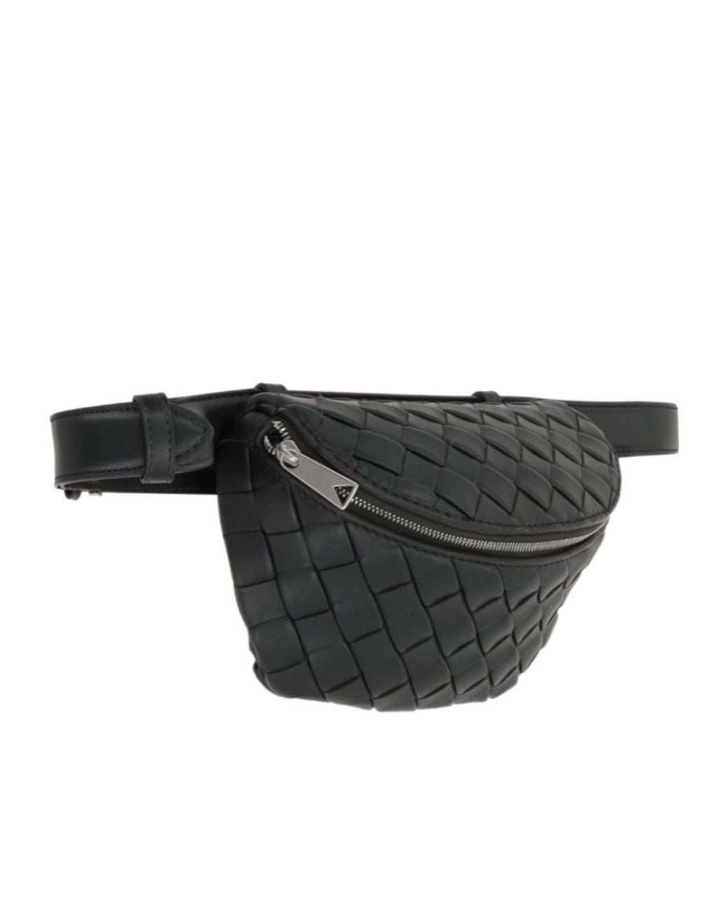 Bottega Veneta Black Intrecciato Belt Bag for men