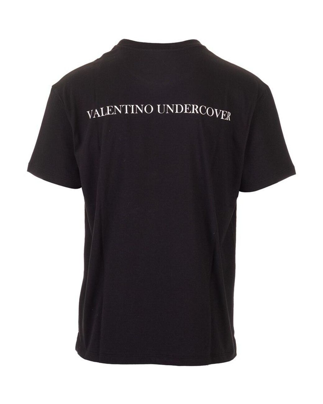Valentino Black Undercover Co-Branded Ufo Printed T-Shirt for men