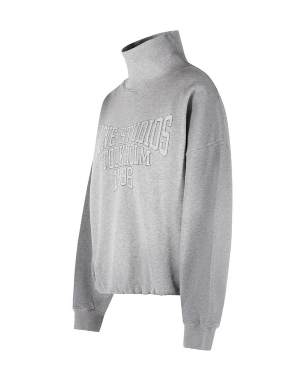 Acne Gray Logo Sweatshirt
