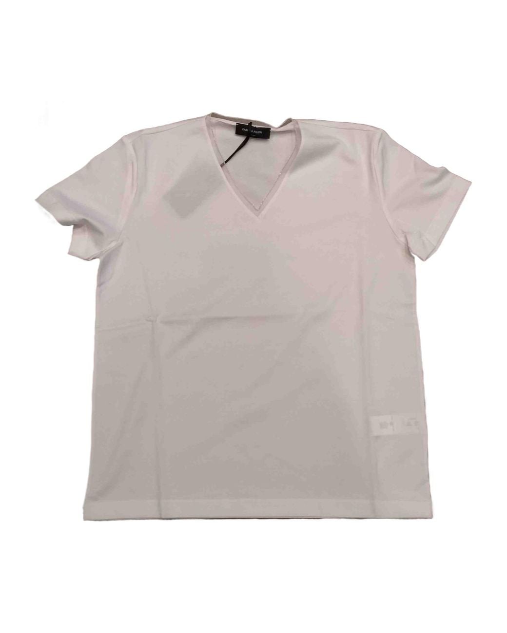 Fabiana Filippi Gray V-Neck Casual T-Shirt