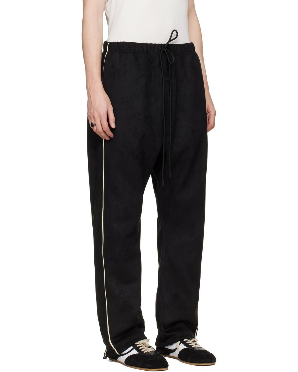 Fear Of God Black Contrast Piped Pants for men