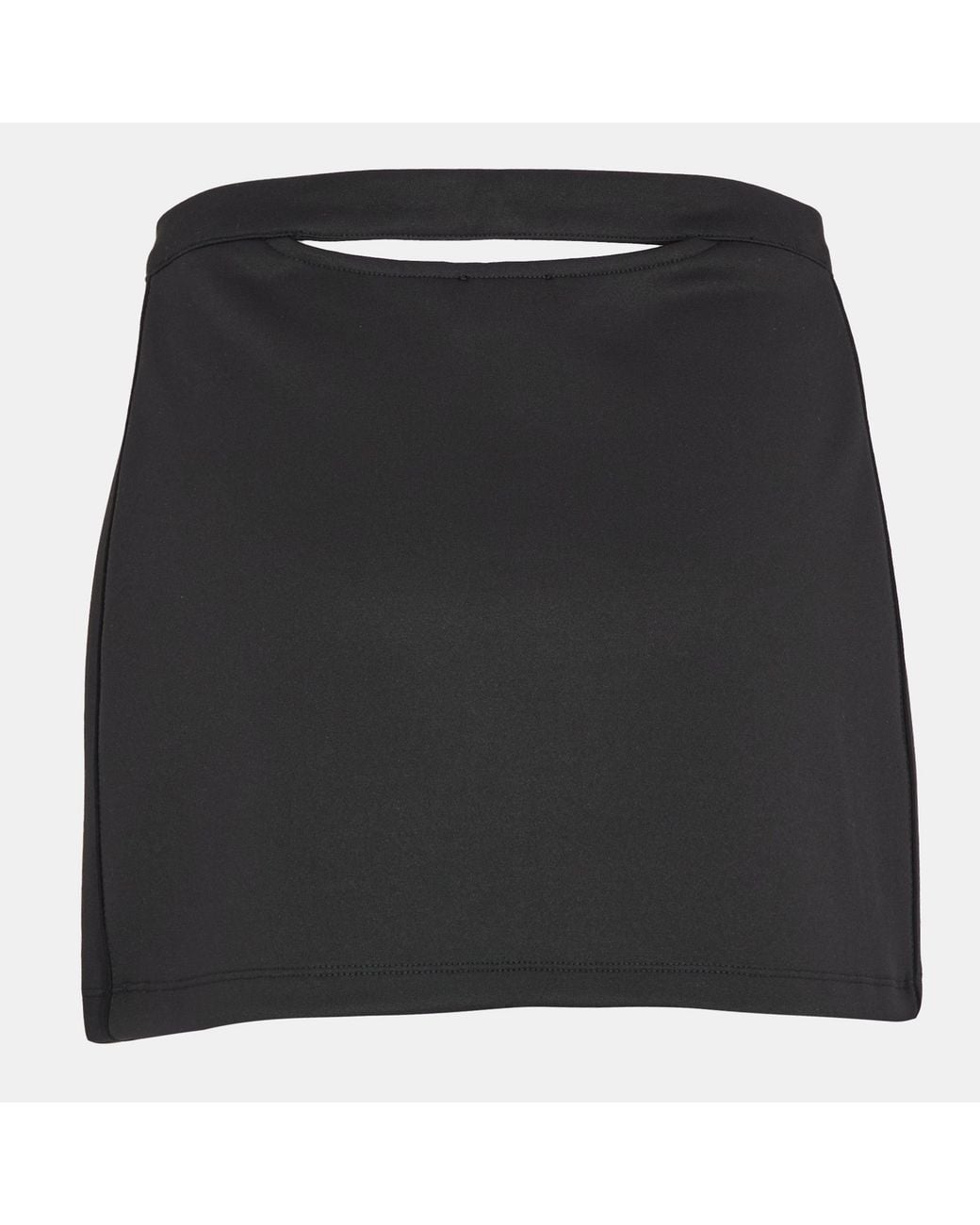 DIESEL Black Solid Mini Skirt