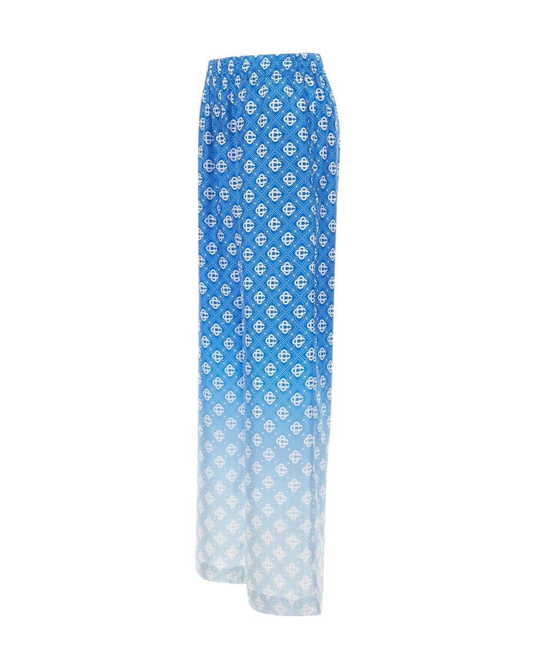 Casablanca Blue Art Of The Silks Wide-Leg Pants