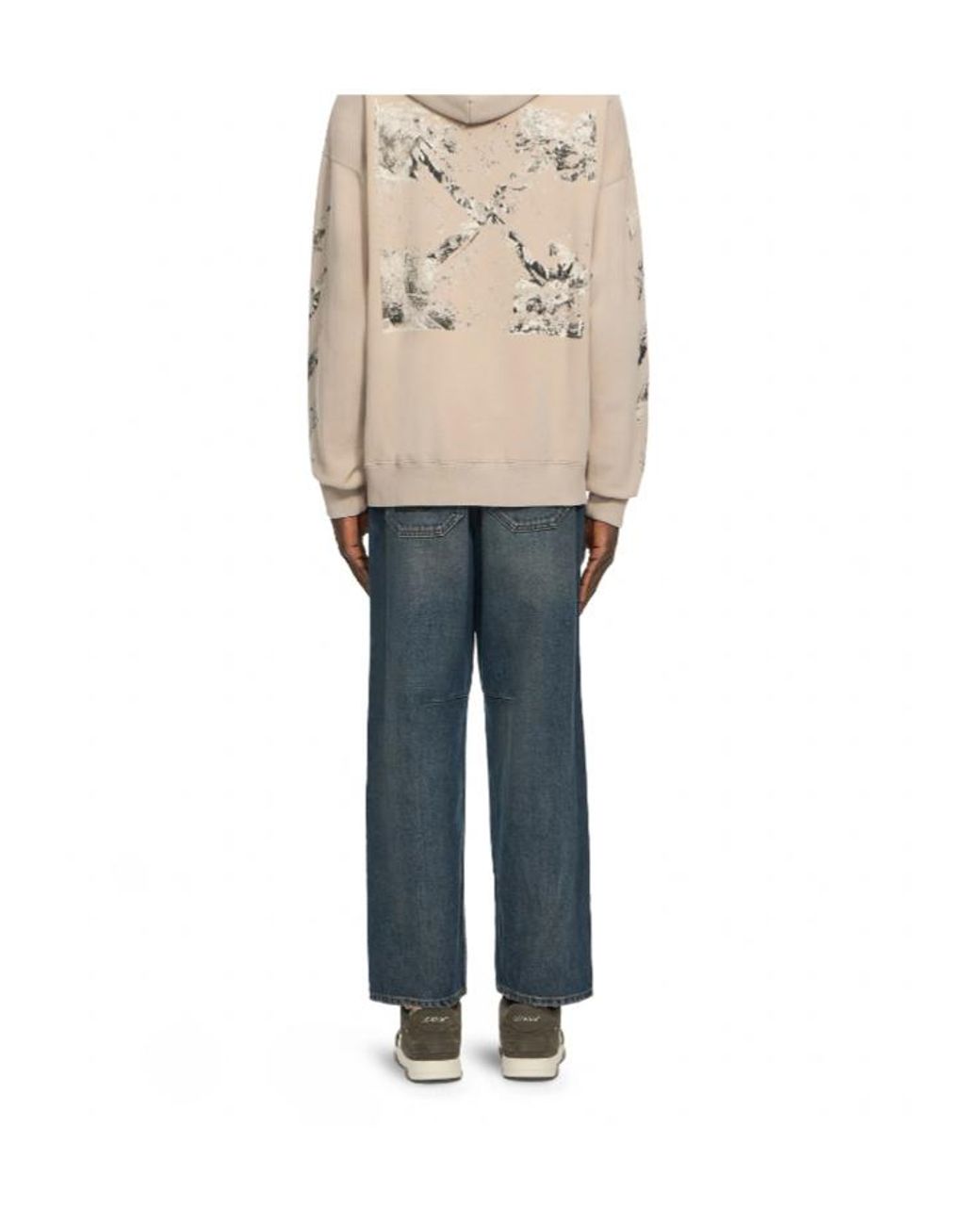 Off-White c/o Virgil Abloh Blue Logo-Patch Jeans for men