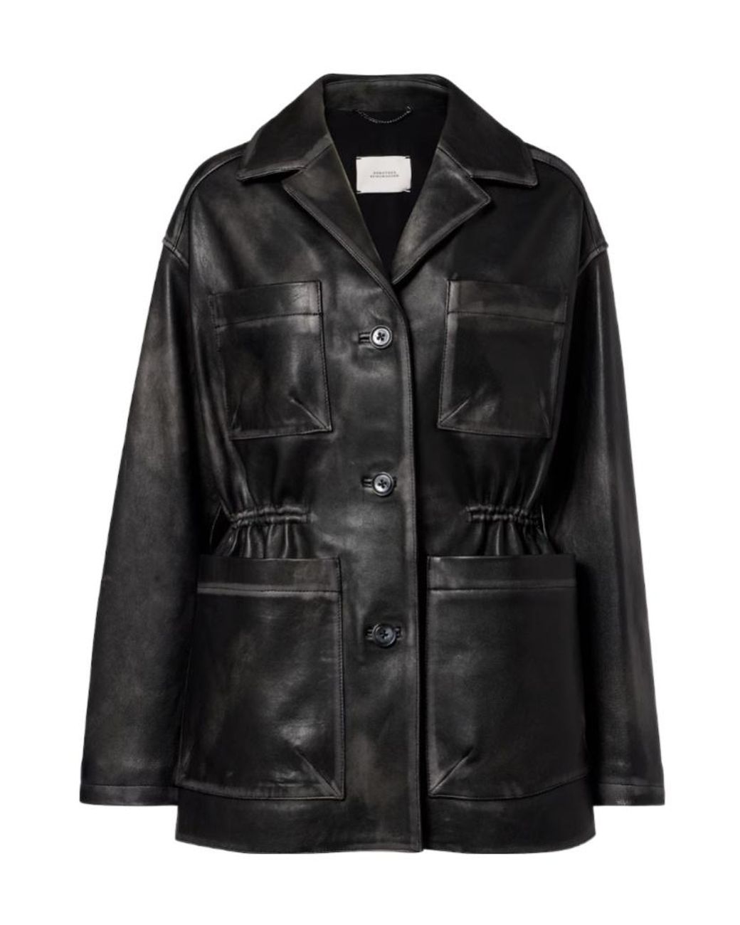 Dorothee Schumacher Black Sleek Statement Leather Jacket