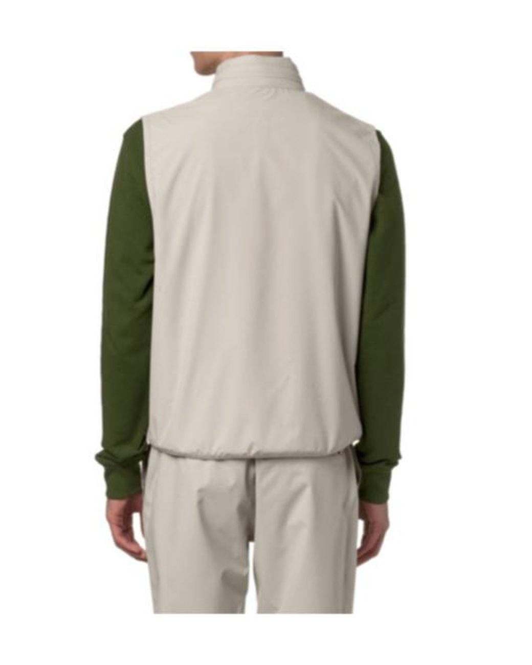 K-Way White Valen Sleeveless Jacket for men