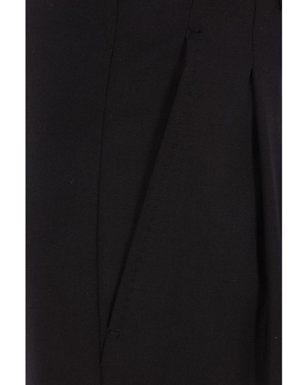 Max Mara Black Studio Mstserio Wide-Leg Trousers