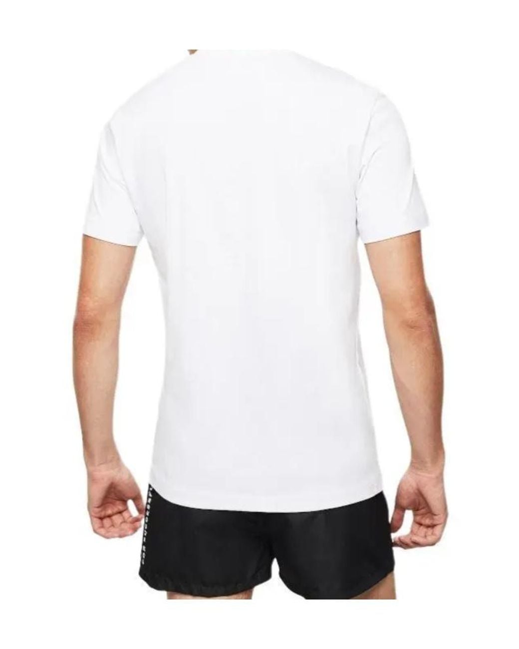 DIESEL White Crew Neck Short-Sleeved T-Shirt for men
