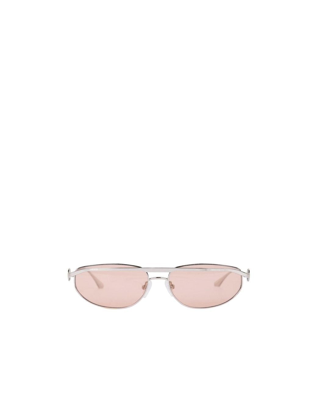 Represent Pink Silvertone Metal Aviator Sunglasses for men