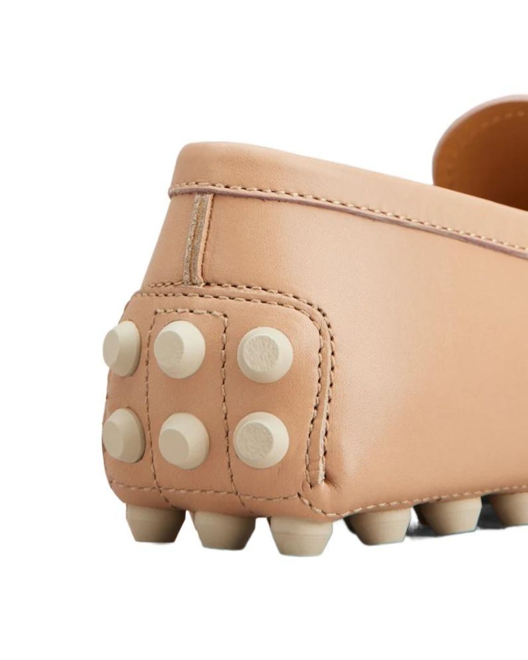 Tod's Natural Gommino Bubble Loafers
