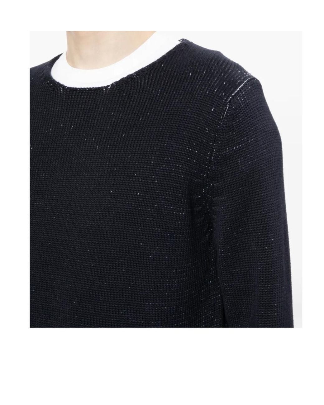 Comme des Garçons Blue Crew-Neck Long-Sleeve Pullover for men