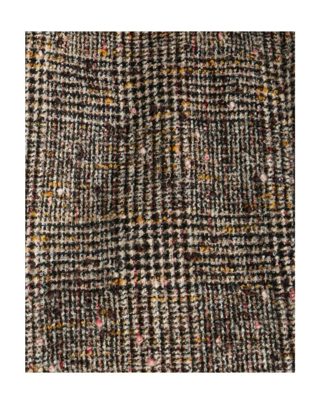 Etro Brown Single-Breasted Checked Blazer for men