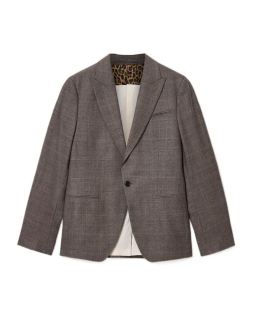 AllSaints Brown Clover Single Breasted Blazer for men