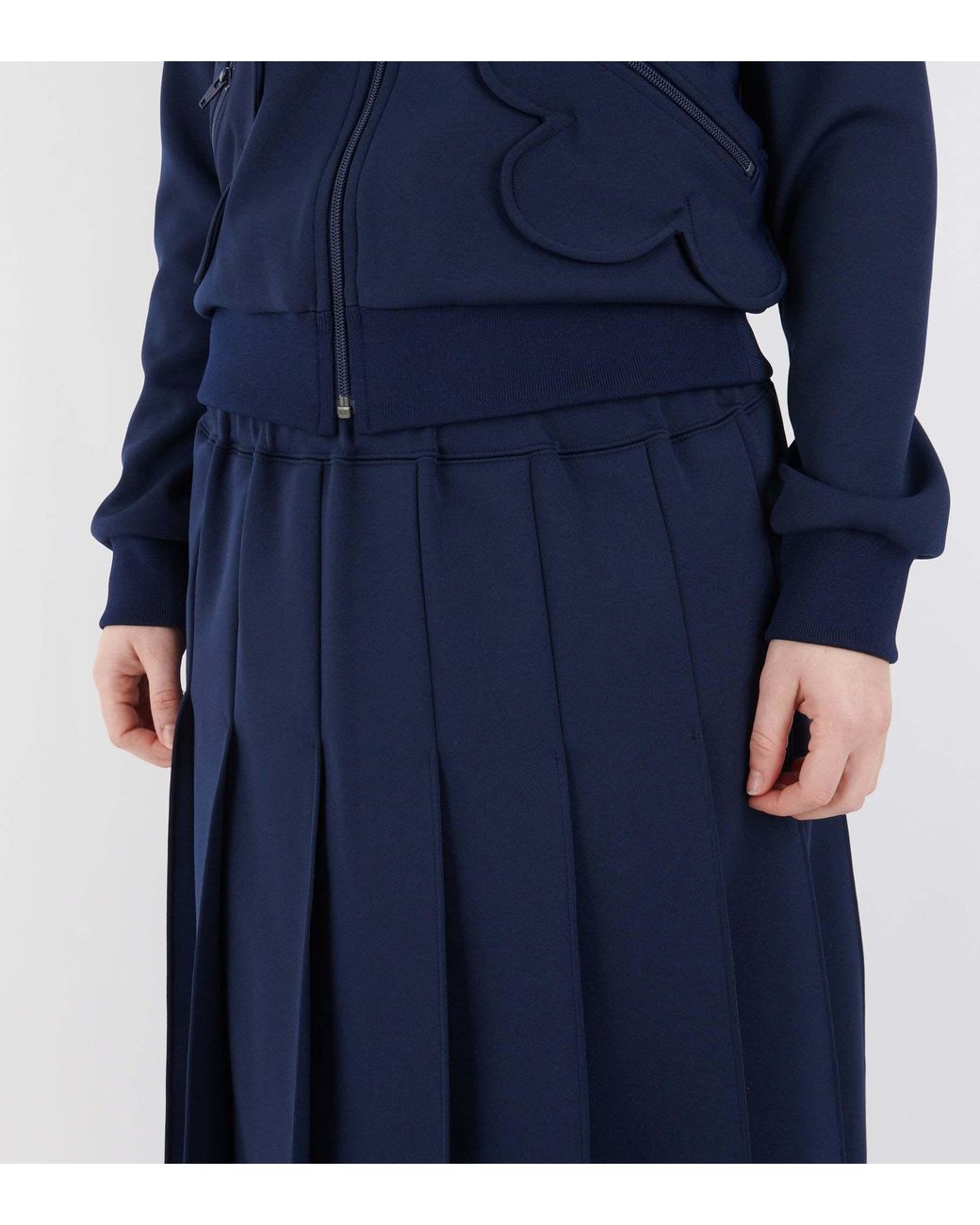 Comme des Garçons Blue Pleated Skirt