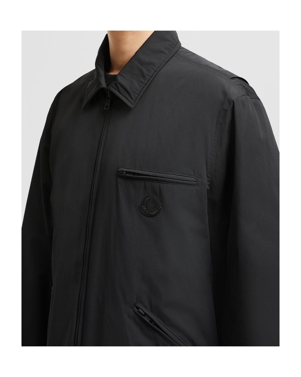 Moncler Black Cidone Reversible Down Shirt Jacket for men