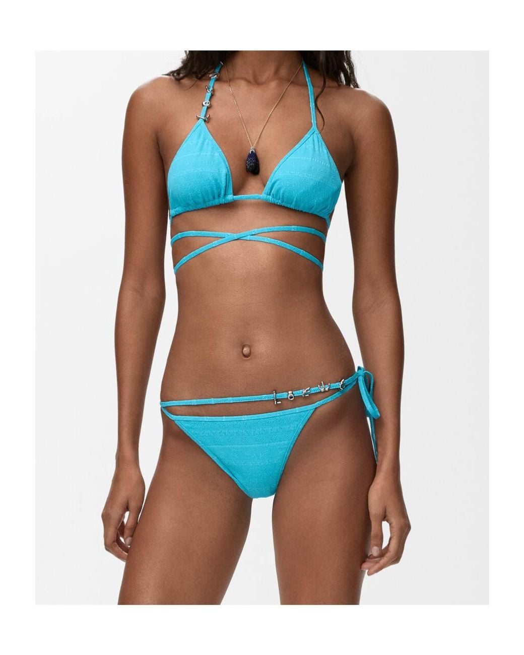 Loewe Blue Technical Jersey Bikini Top