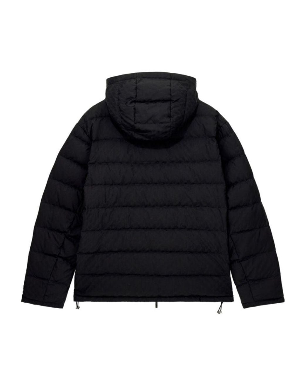 Emporio Armani Blue Reversible Hooded Down Jacket for men