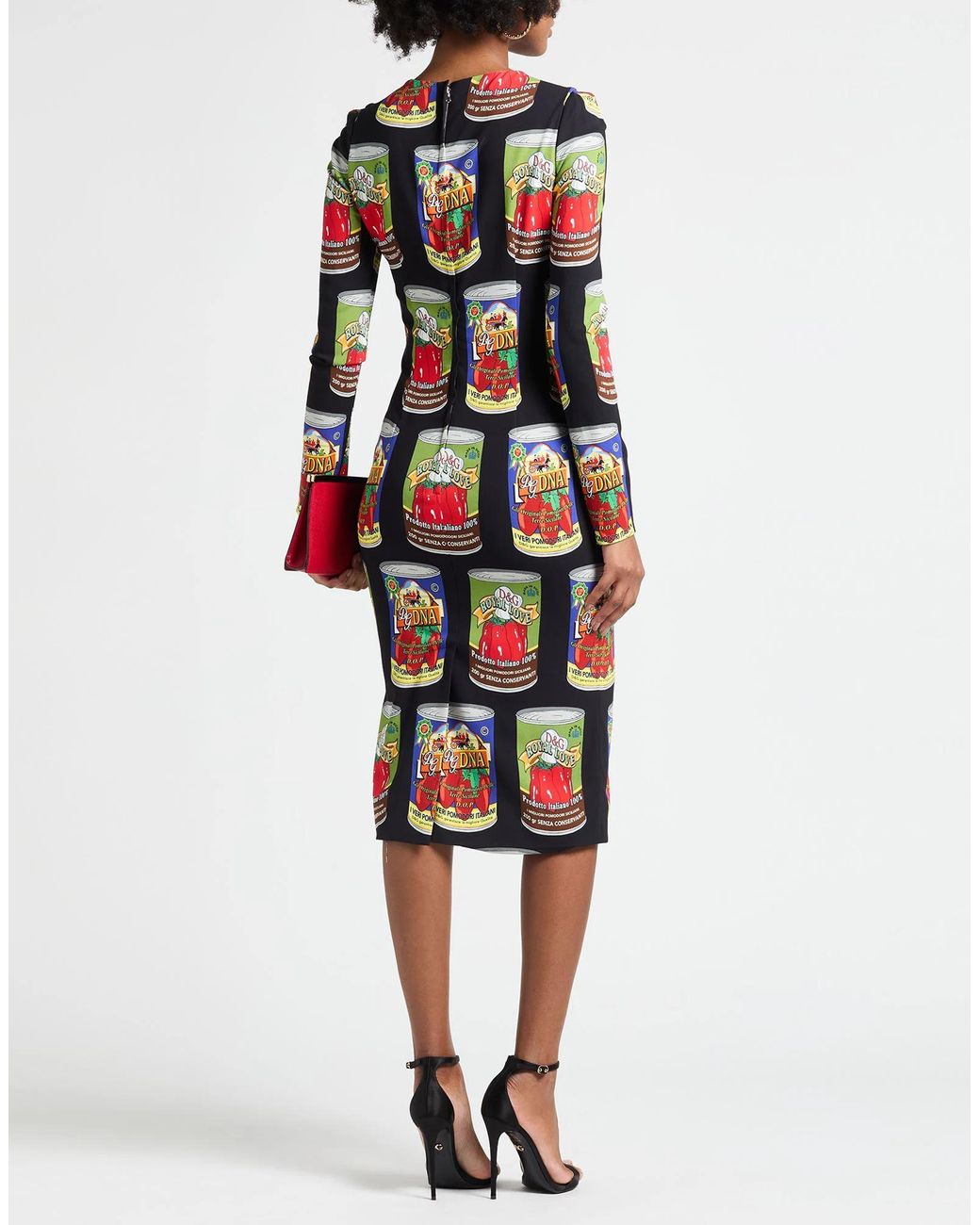 Dolce & Gabbana White Fitted Colorful Dress