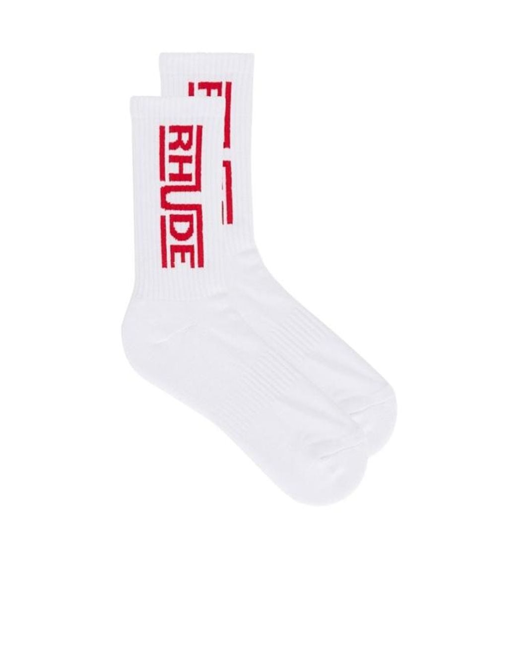 Rhude Letter Pattern Socks in White for Men | Lyst UK
