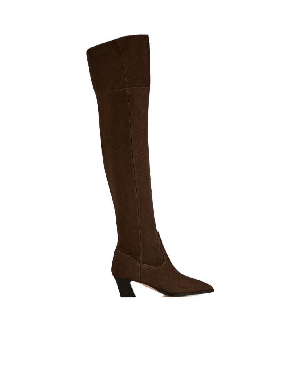 Aquazzura Brown 50Mm Nomad Suede Over-The-Knee Boots