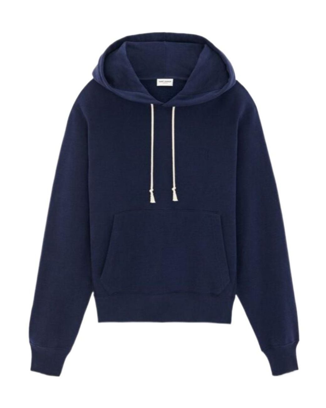 Saint Laurent Blue Cotton Cassandre Hoodie For for men