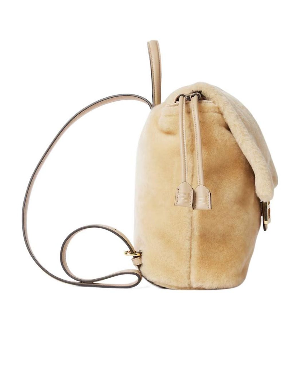 Fendi Natural Shearling Backpack