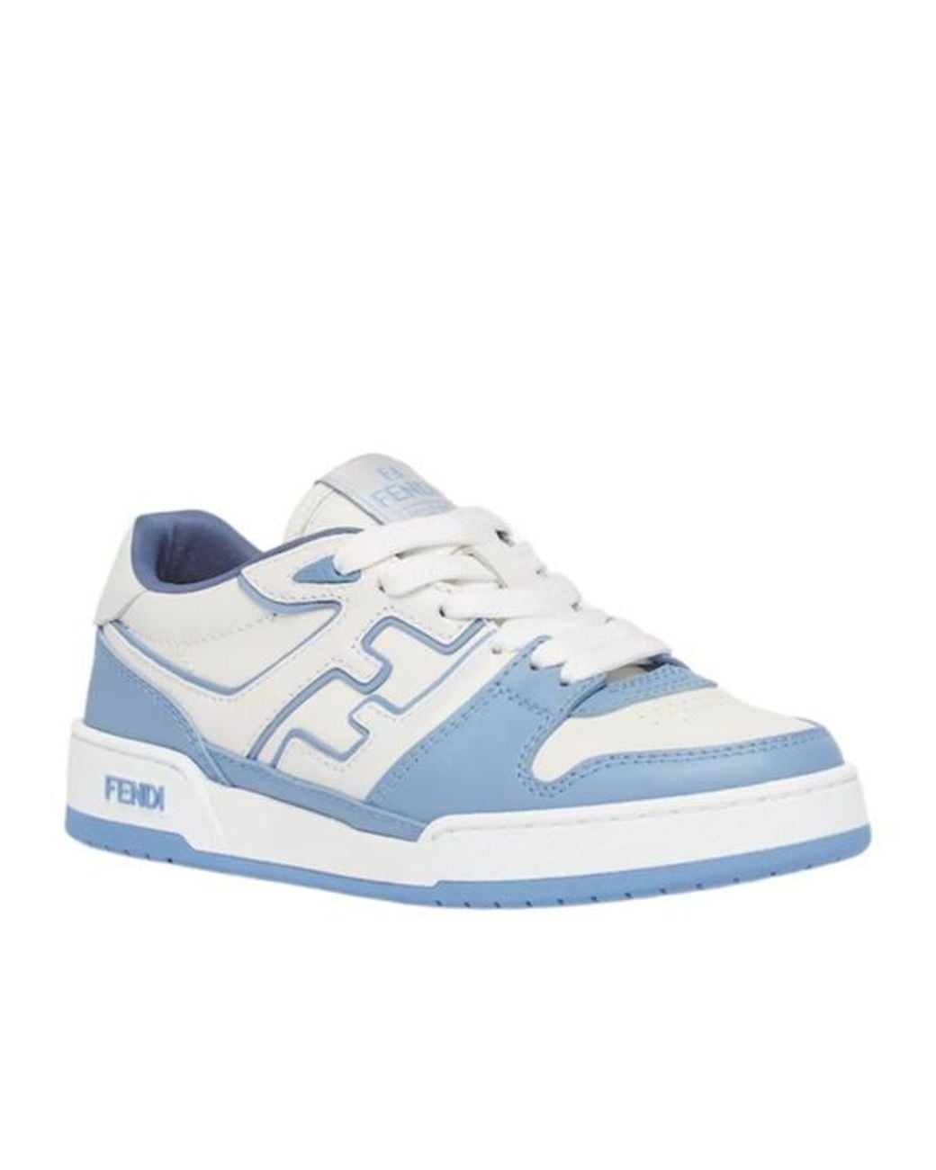 Fendi Blue Match Low-Top Sneakers