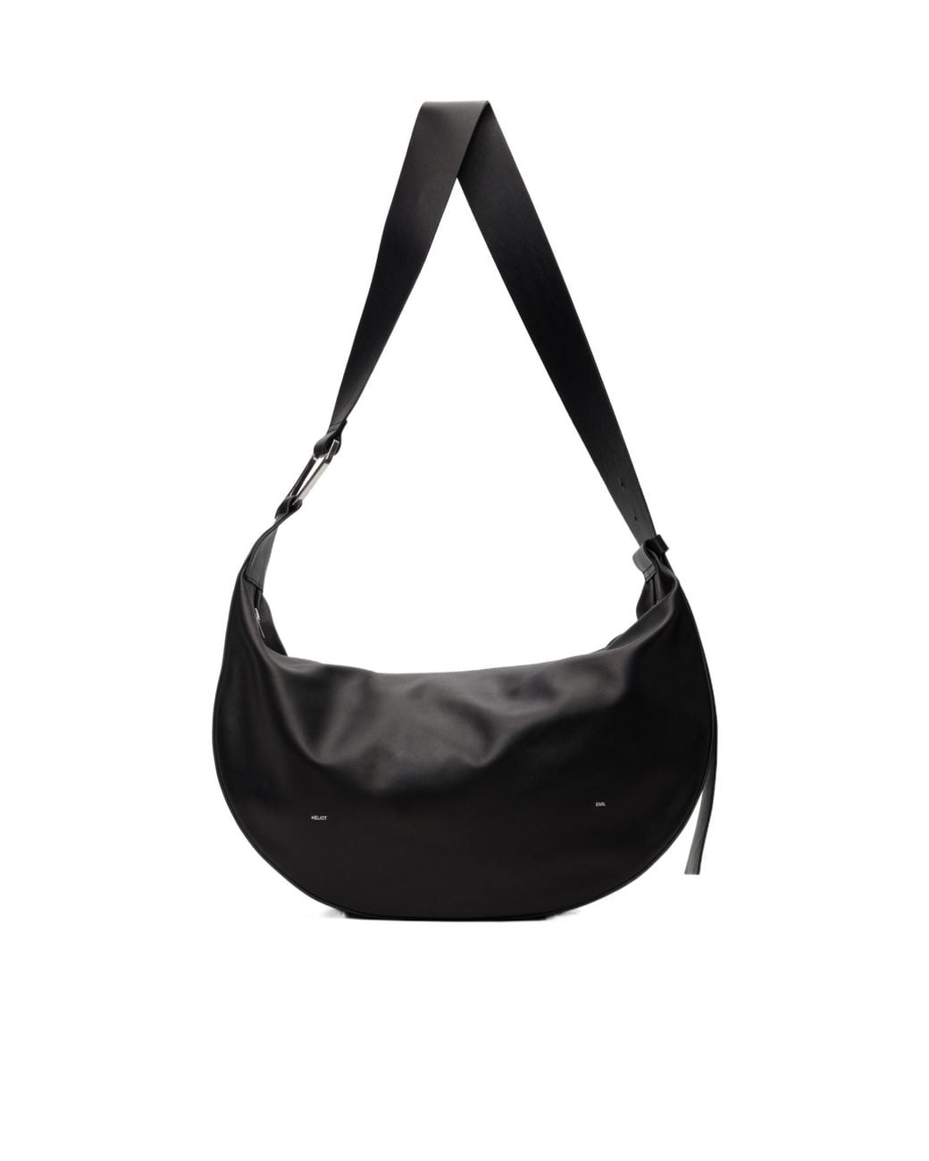 HELIOT EMIL Black Mare Crossbody Bag for men
