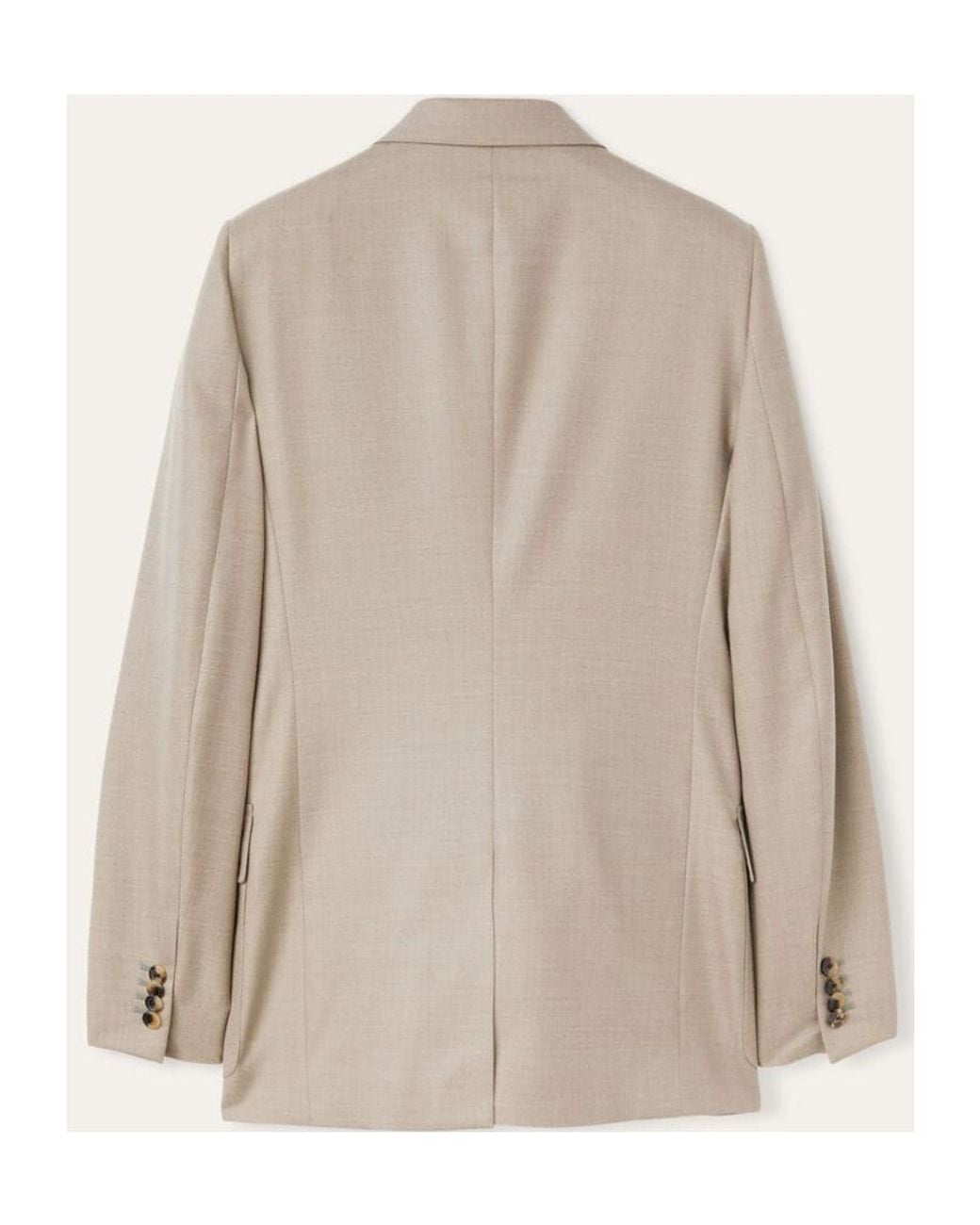 Loro Piana Natural Ananda First-Shear Wool Long-Sleeve Blazer